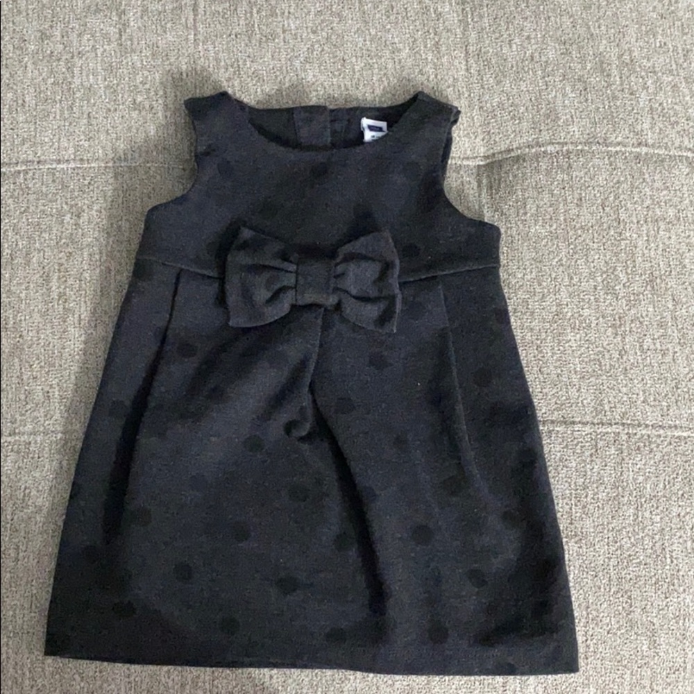 Dark grey and black polka dots JANIE AND JACK dres